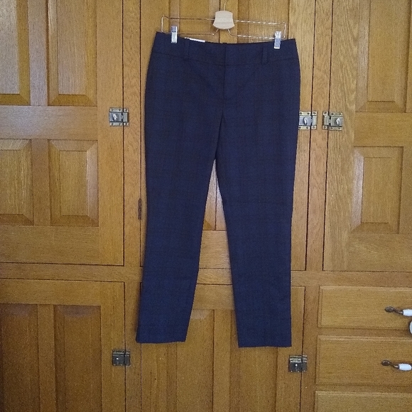 Calvin Klein dark plaid modern ankle pant - Picture 2 of 10